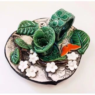 Свещник "цвят от ябълка" Свещник "цвят от ябълка"