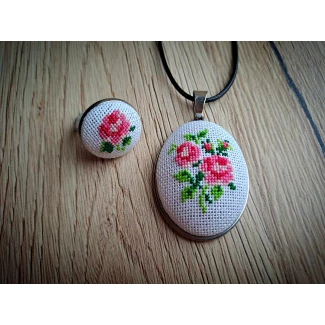 к-т бижута, ръчна бродерия, модел 11 к-т бижута, ръчна бродерия, модел 11