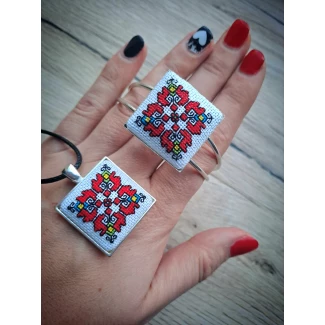 к-т бижута, ръчна бродерия, модел 12 к-т бижута, ръчна бродерия, модел 12