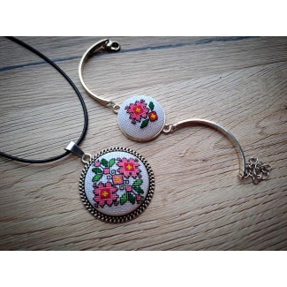 к-т бижута, ръчна бродерия, модел 15 к-т бижута, ръчна бродерия, модел 15