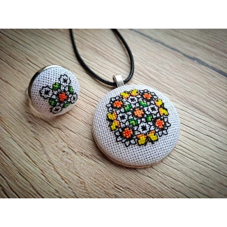 к-т бижута, ръчна бродерия, модел 19 к-т бижута, ръчна бродерия, модел 19