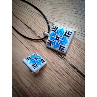 к-т бижута, ръчна бродерия, модел 4 к-т бижута, ръчна бродерия, модел 4