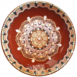 Чиния троянска шарка- ЧЕРВЕНА