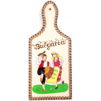 Сувенирна дъска "България", средна- ръчна пирография
