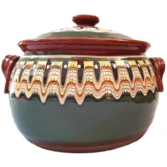 Гювеч троянска шарка- ЗЕЛЕН Гювеч троянска шарка- ЗЕЛЕН