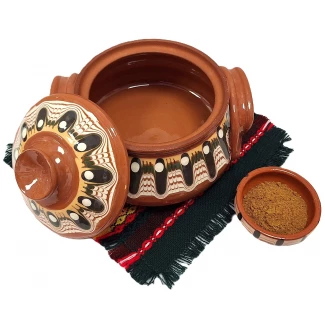 Гювече троянска  шарка 600мл. Гювече троянска  шарка 600мл.