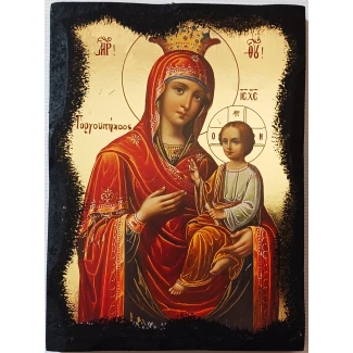 Икона "Богородица с младенеца" 15см./11см.- принт върху дърво Икона "Богородица с младенеца" 15см./11см.- принт върху дърво