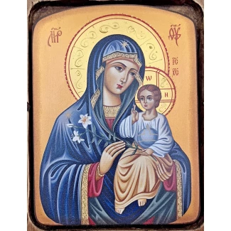 Икона "Богородица с младенеца" - ръчна резба Икона "Богородица с младенеца" - ръчна резба