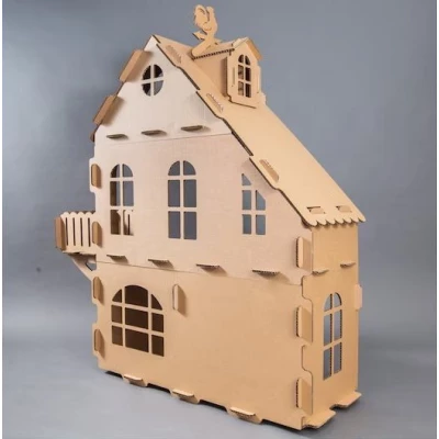 Сглобяема детска къщичка за игра от картон