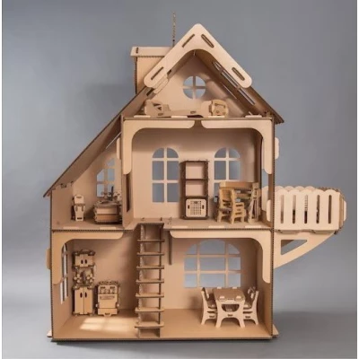 Сглобяема детска къщичка за игра от картон