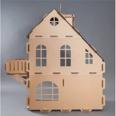 Сглобяема детска къщичка за игра от картон