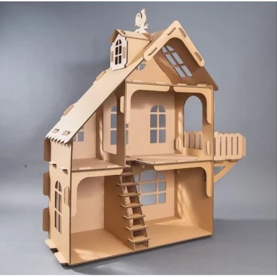 Сглобяема детска къщичка за игра от картон