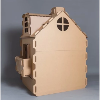 Сглобяема детска къщичка от картон, голяма