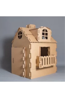 Сглобяема детска къщичка от картон, малка