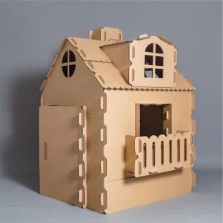 Сглобяема детска къщичка от картон, малка