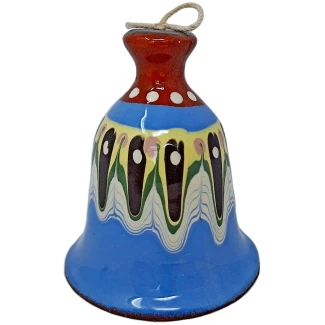 Керамична камбанка с троянска шарка Керамична камбанка с троянска шарка