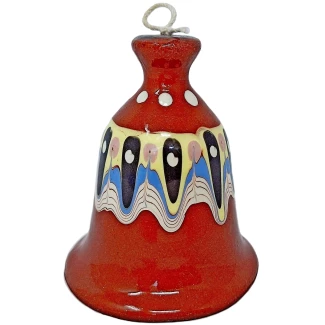 Керамична камбанка с троянска шарка