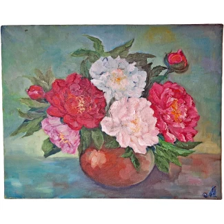 Картина "Божури" 50/40, масло Картина "Божури" 50/40, масло