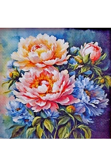 Картина с магнит- 7.5см./7.5см.  модел 7