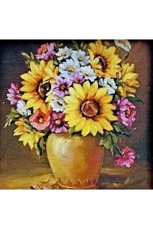 Картина с магнит- 7.5см./7.5см.  модел 11