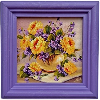 Картина с магнит- 7.5см./7.5см.  модел 8