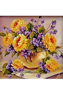 Картина с магнит- 7.5см./7.5см.  модел 8