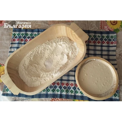 Дървено корито за месене (нощви)-малко Дървено корито за месене (нощви)-малко