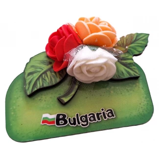 БГ магнит "Роза", тройна БГ магнит "Роза", тройна