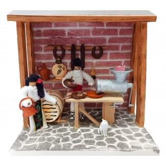 Макет "Да направим суджука..." 13см./9см./13см. Макет "Да направим суджука..." 13см./9см./13см.