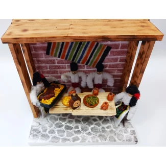 Макет "Софра с агнешко" 13см./9см./13см.