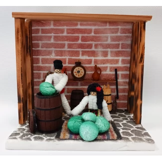 Макет "Да приберем зелето..." 13см./9см./13см. Макет "Да приберем зелето..." 13см./9см./13см.