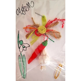 Мартеница "Чесън с люта чушка", модел 9