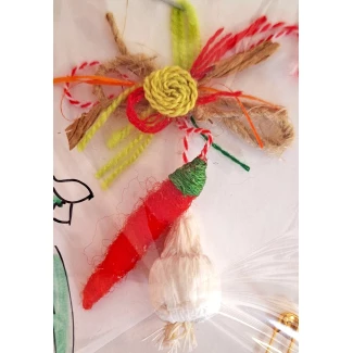 Мартеница "Чесън с люта чушка", модел 9 Мартеница "Чесън с люта чушка", модел 9