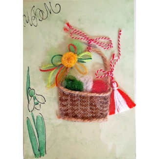 Мартеница "Кошничка", модел 16