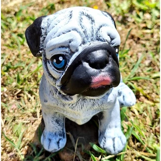 Градинска фигура куче "Мопс", мини