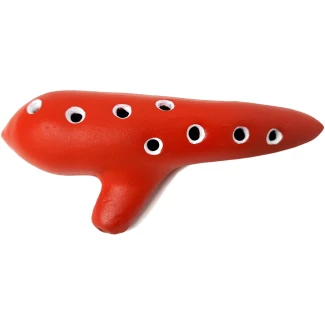 Керамична окарина- червена