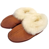 Пантофи от агнешка кожа