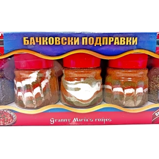 к-т 5 буркана: станимашка подправка; бял риган; балканска чубрица; тракийска подправка; балканска подправка /5х40гр./