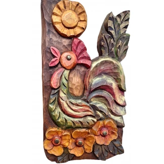 Петел на разсъмване- ръчна дърворезба Петел на разсъмване- ръчна дърворезба