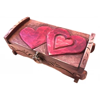 Скрин " Две сърца", голям- ръчна резба