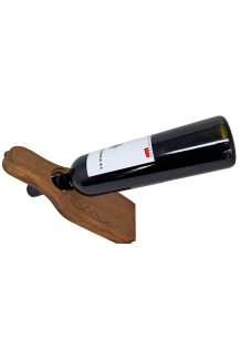 Балансираща стойка за бутилка, ръчна дърворезба