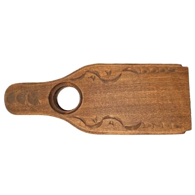 Балансираща стойка за бутилка, ръчна дърворезба