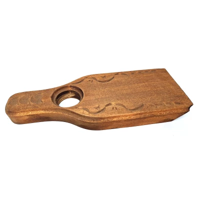 Балансираща стойка за бутилка, ръчна дърворезба