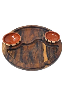 Танур от орех с 2 различни лица