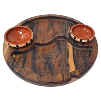 Танур от орех с 2 различни лица