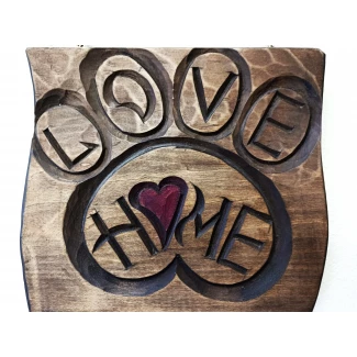 Закачалка за ключове "Love Home"- ръчна резба Закачалка за ключове "Love Home"- ръчна резба