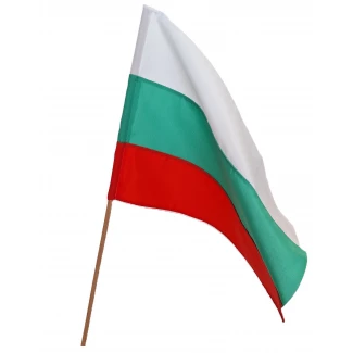 Българско знаме, малко, на пръчка